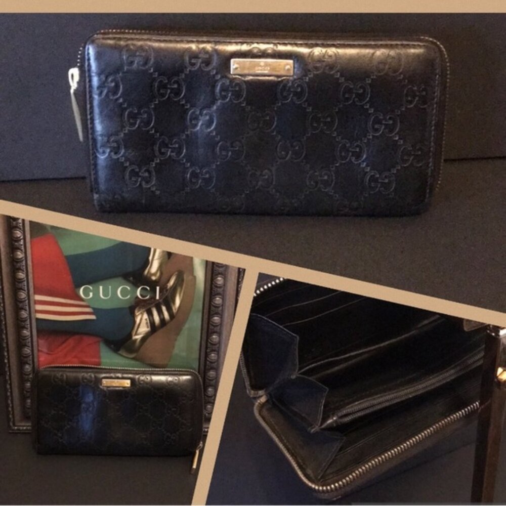 Authentic GUCCI Black Leather Wallet